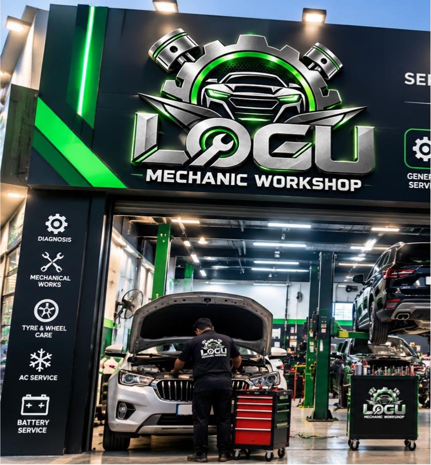 Professional automobile workshop
